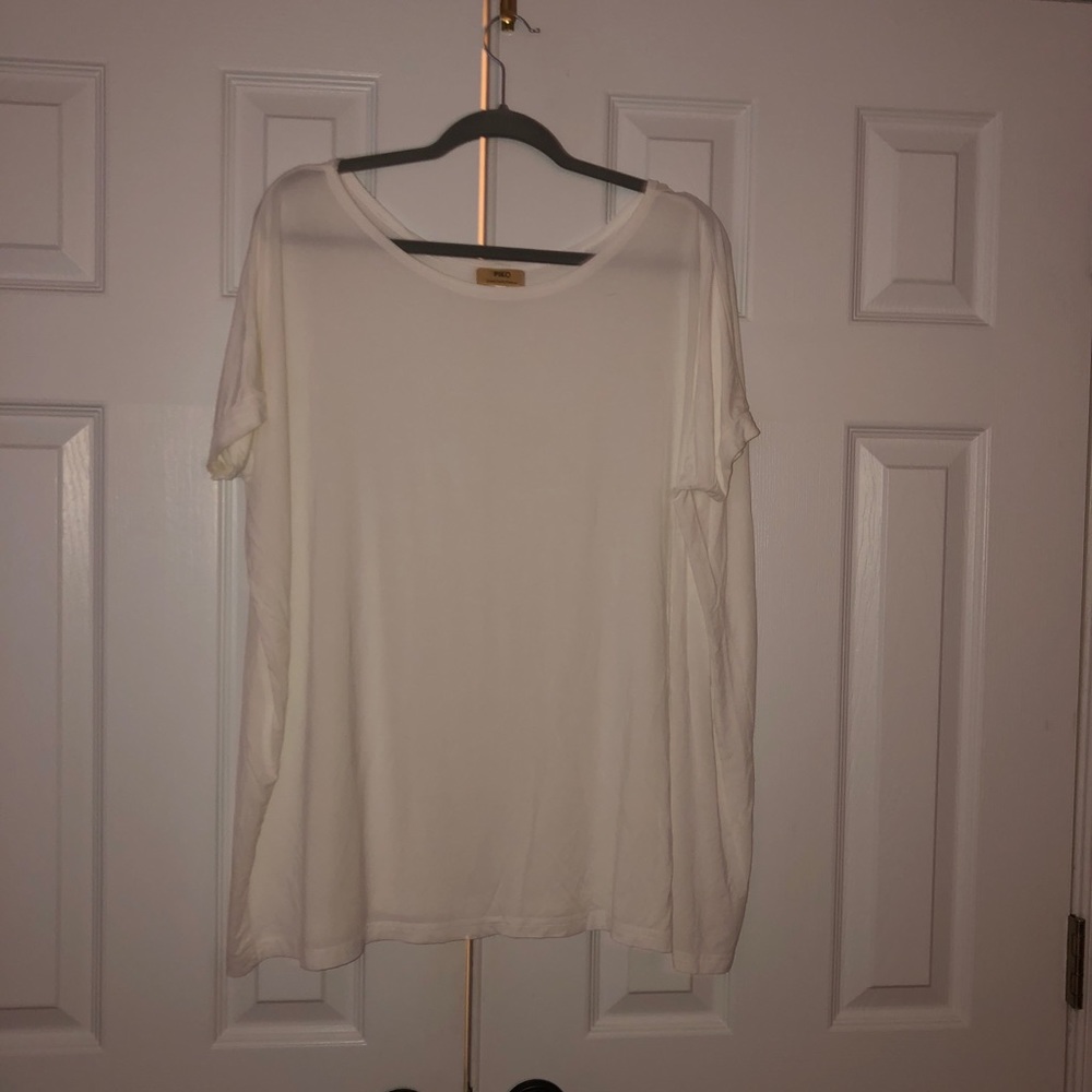 White Piko Top